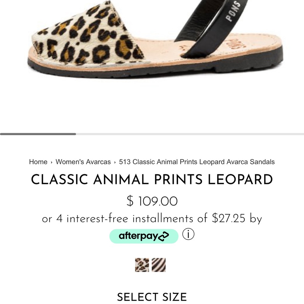Animal Print Leopard Sandals